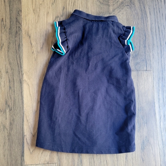 JACADI PARIS BABY GIRLS KIDS GOLF POLO DRESS RUFFLE SLEEVE 24 MONTHS - Picture 5 of 5